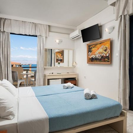 Hotel Haris On The Beach Agia Marina Exterior foto
